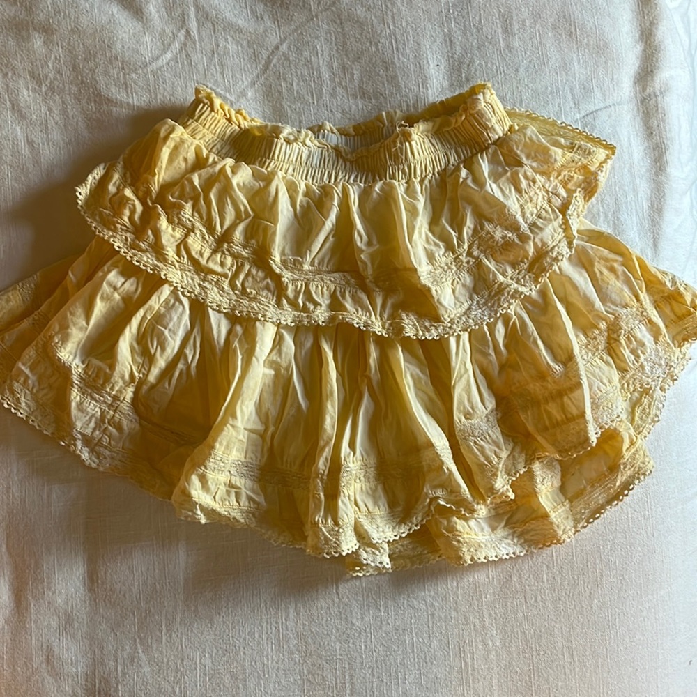 LoveShackFancy mini skirt